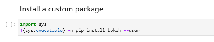 Install custom package using pip install.