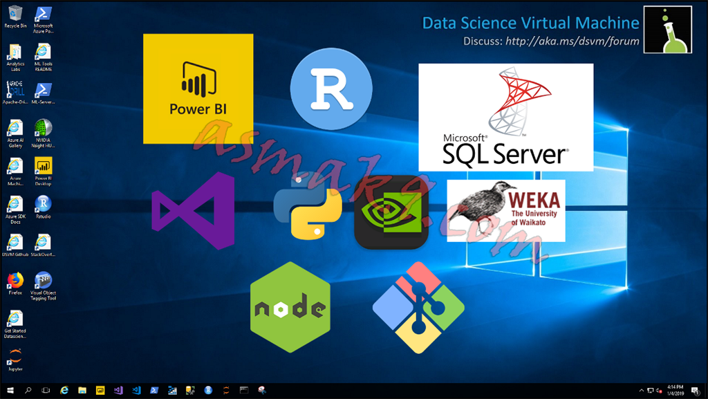 Microsoft Azure - Remote Desktop Connection to Data Science Windows 2016 Virtual Machine