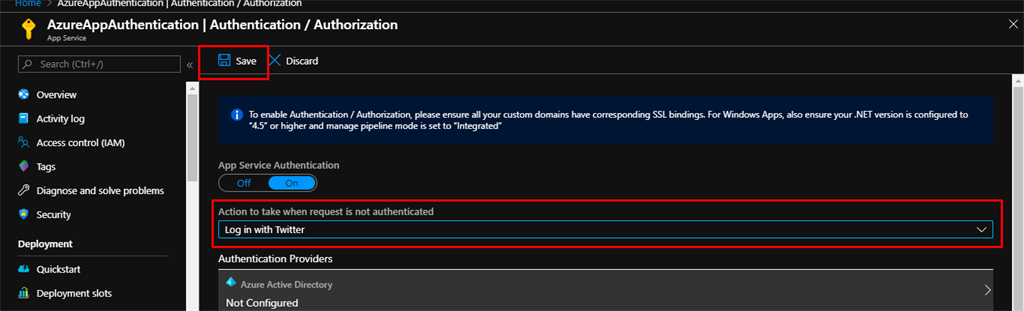 How To Secure Your Azure App Service With Twitter Authentication