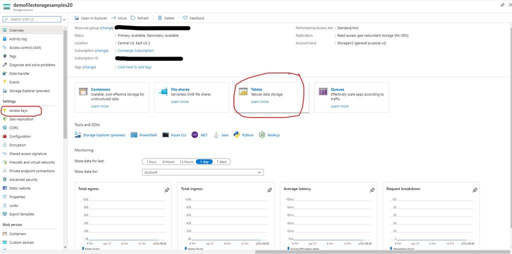 Insert Data Into Azure Table Storage Using ASP.NET Core Application