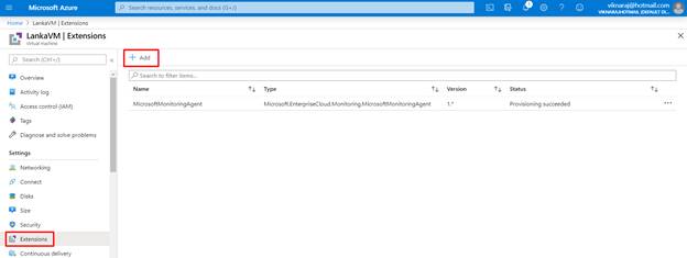 Adding Custom Script Extension In Azure Virtual Machine