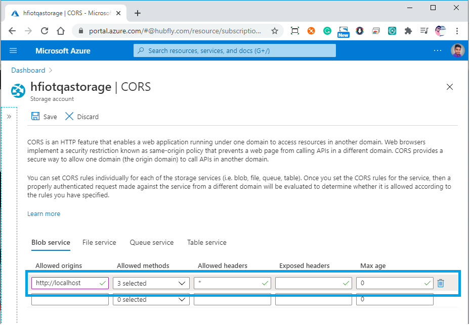Azure CORS Concepts - CORS In The Browser