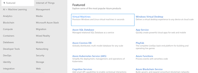 Azure Services and Resources