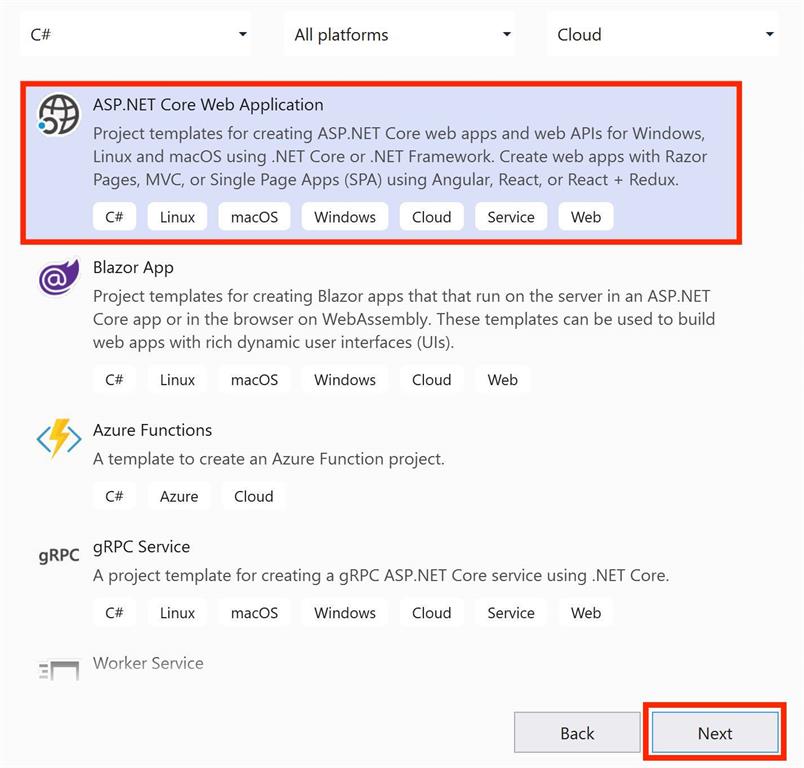 Containerize .NET Core Application and push it to Azure Container Registry using Visual Studio