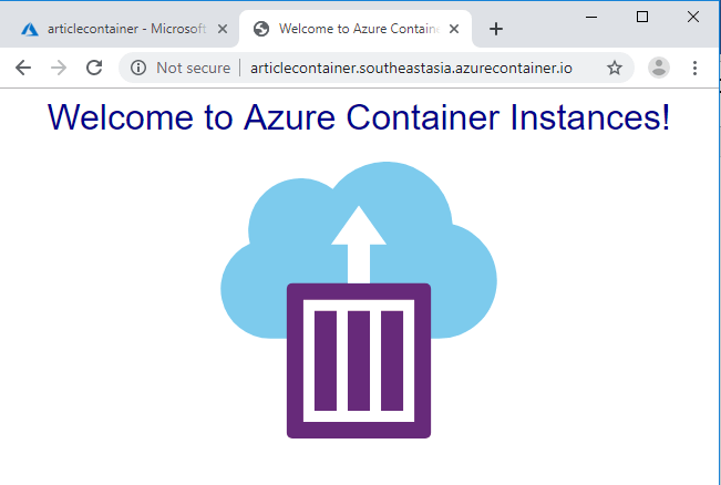 Deploying VM And Container Using Azure Cloud Environment