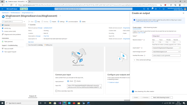 Getting Started With Azure Media Services - Live Streaming
