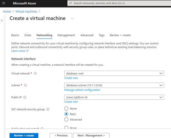 How to create SQL Server 2019 virtual machine and use as database server with minimum cost