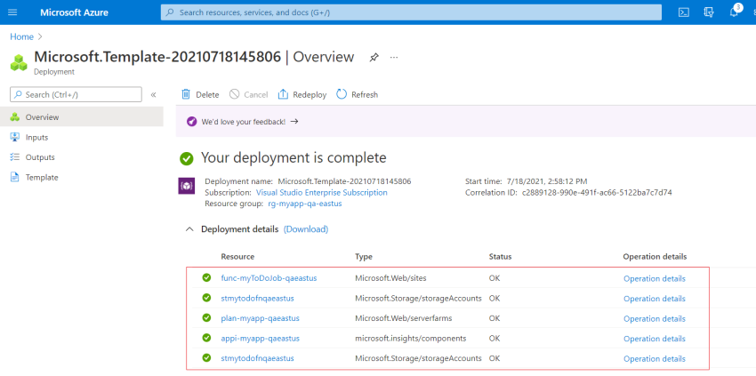 Deploying An Azure Function App Using ARM Template