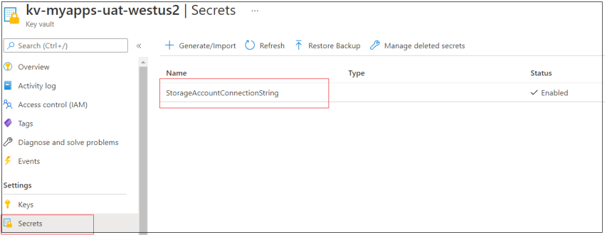 Create An Azure Key Vault With Vault Access Policy And Add Secrets Using ARM Template