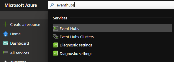 Creating An Azure Event Hub