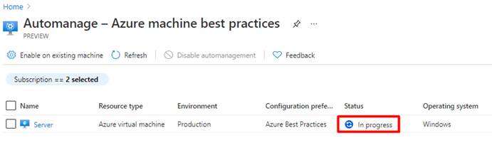 Working with Azure Automanage
