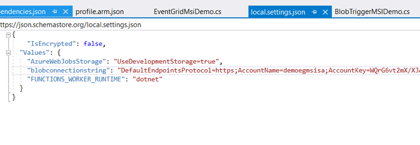 Send Events to Event Grid Topic from Blob Triggered Azure Function using Managed Service Identity