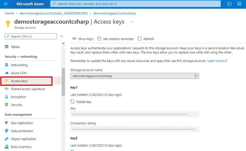 Managing Storage Accounts on Microsoft Azure