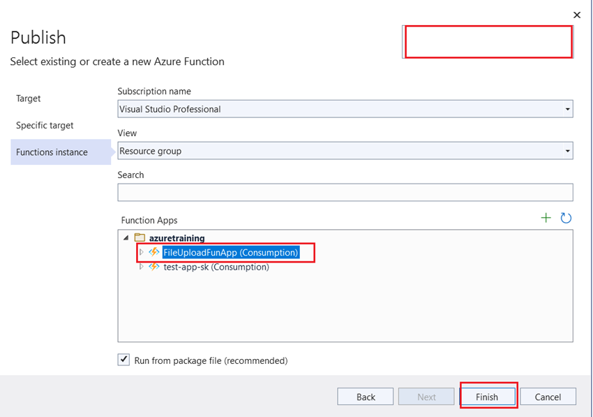 How to upload files into Azure Blog Storage using Azure functions in C#