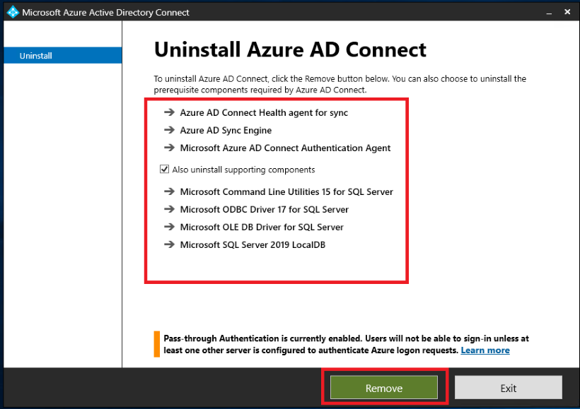 How to Completeley Remove Microsoft Azure AD Connect