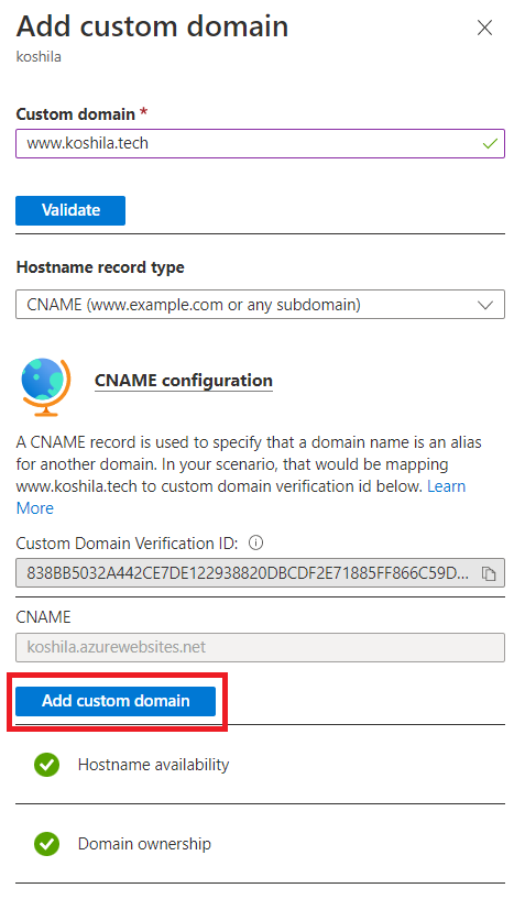 How to Map an External Domain Name to Azure