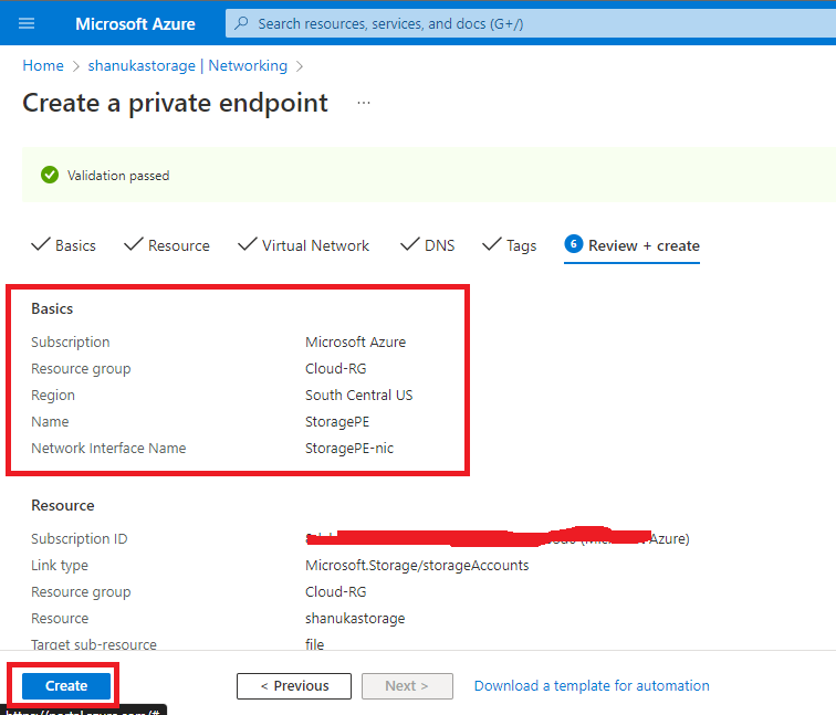 Implement an Azure Files SMB Access On-premises with Private Endpoints