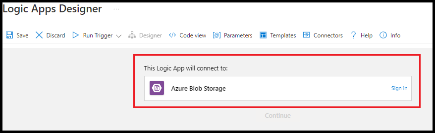 Set Auto tier Azure blobs using Azure Logic App