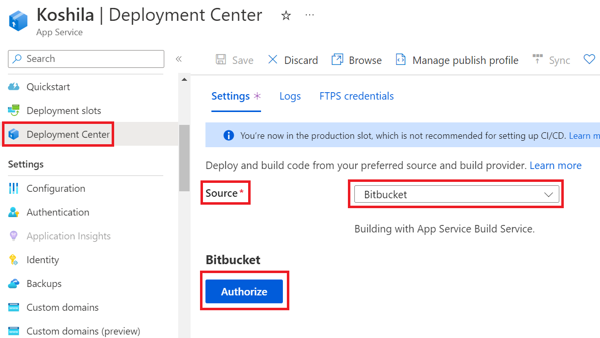 Deploy A Website From BitBucket To Microsoft Azure