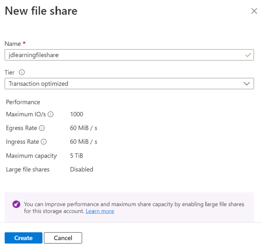Azure File Share Storage implementation using .NET Core 6 Web API