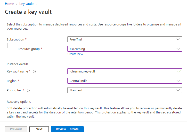 Azure Key Vault Configuration and Implementation using .NET Core 7 Web API