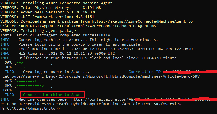 Configure and Onboard VMs to Azure Arc Hybrid