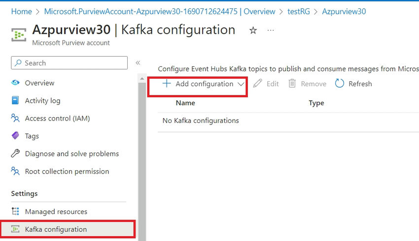 Kafka Configuration