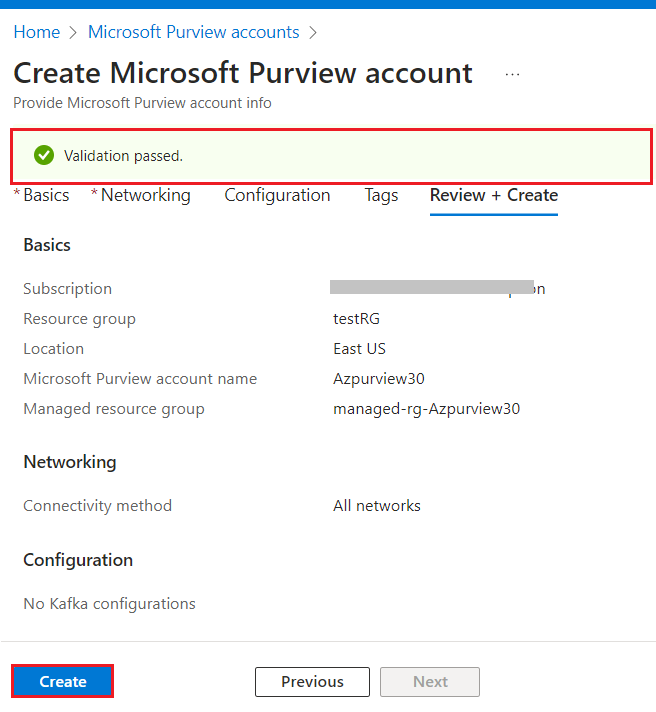 Microsoft Purview account