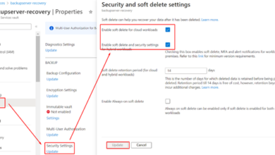 Security and soft delete settings