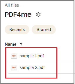 PDF folder in Dropbox