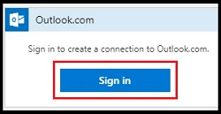 Sign into outlook