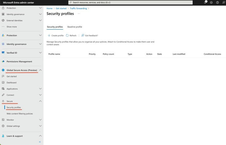 Security profile
