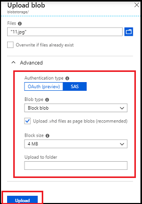 Advanced tab