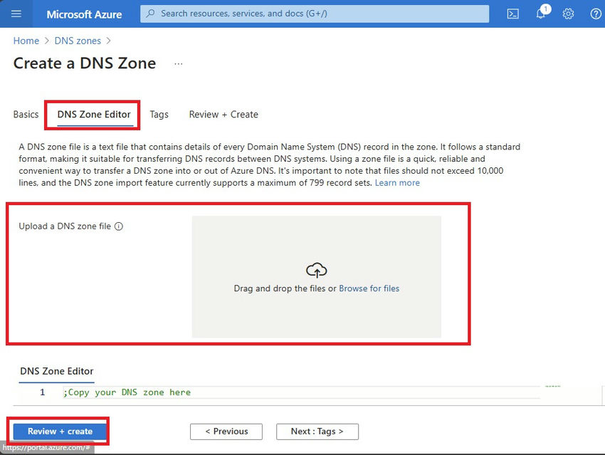 DNS zone files