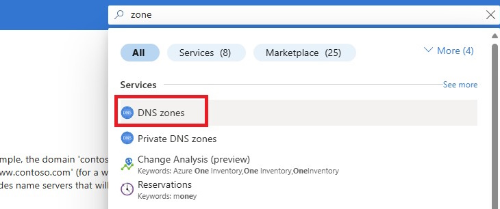 DNS zone