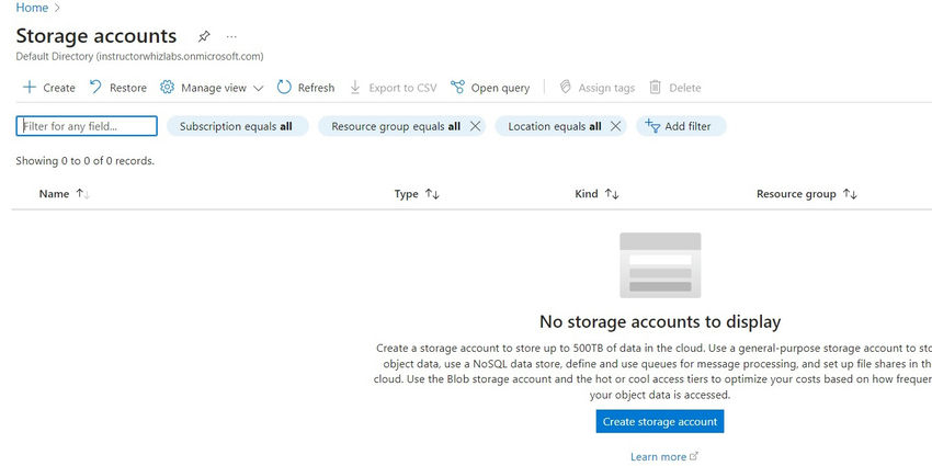 Storage Account